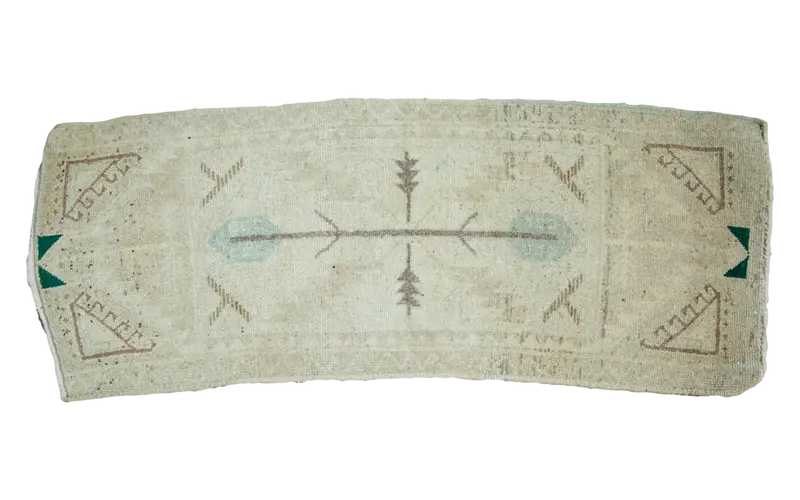 1.5x3.5 Vintage Oushak Runner