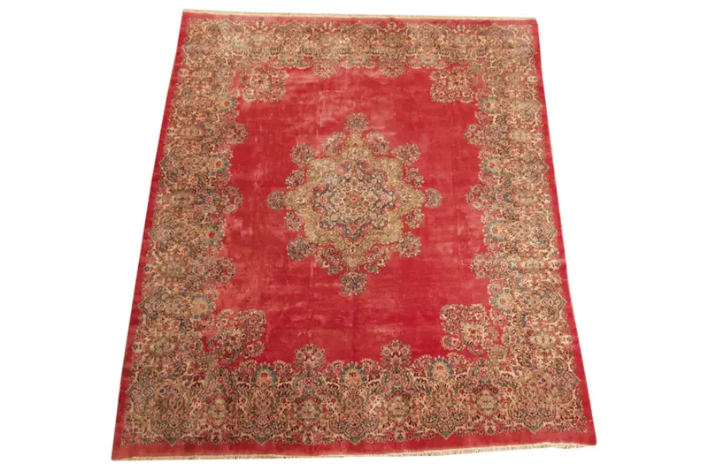10x12.5 Vintage Kerman Carpet