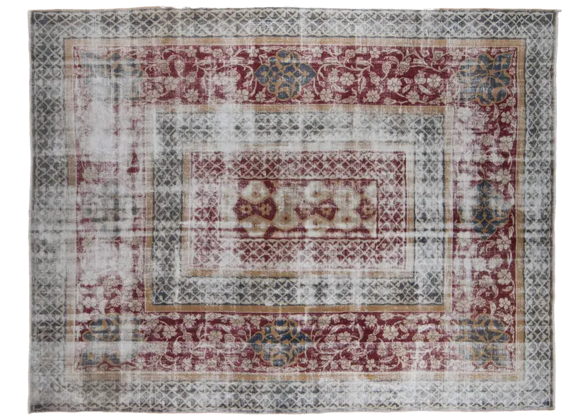 10x13 Distressed Oushak Carpet