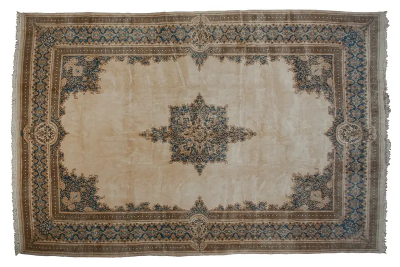 10x14.5 Vintage Kerman Carpet