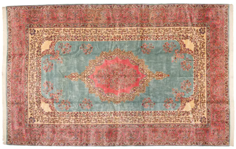 10x16.5 Vintage Fine Kerman Carpet