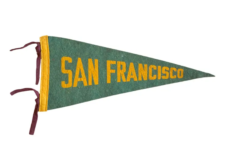 1940s San Francisco CA Felt Flag