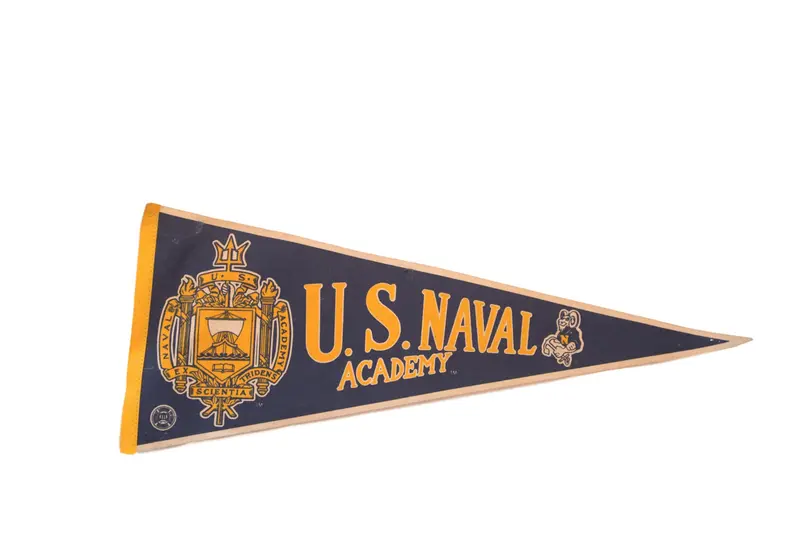 1980s US Naval Academy Felt Flag