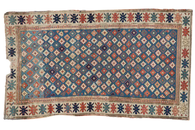 2.5x5 Antique Kuba Rug Runner