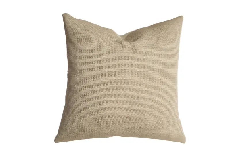 20x20 Linen Jute Throw Pillow