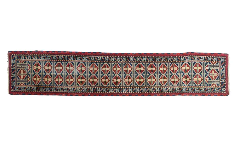 2x10 Vintage Afghan Rug Runner
