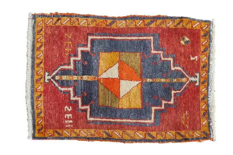2x2.5 Vintage Oushak Square Rug