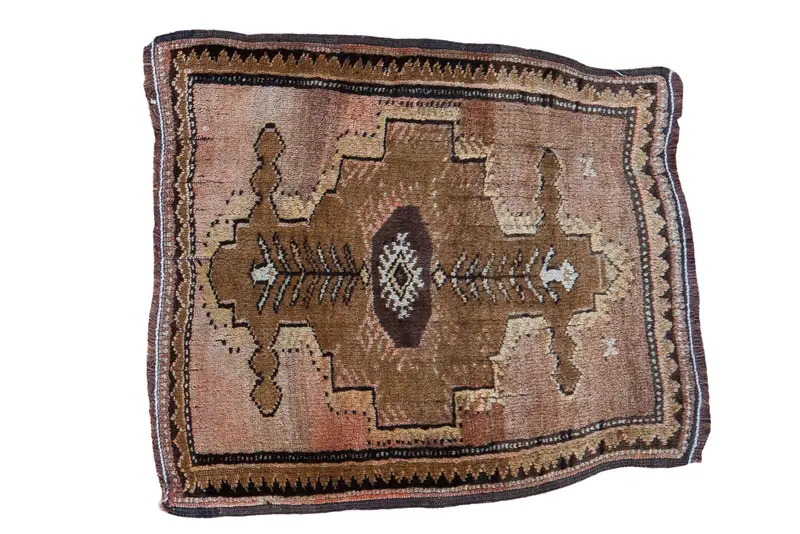 2x2 Vintage Oushak Square Rug Mat