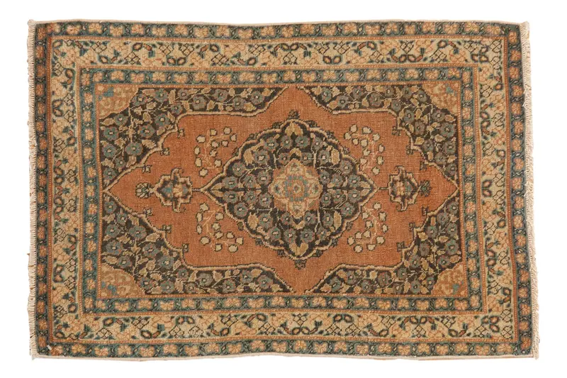 2x3 Antique Fine Tabriz Rug Mat