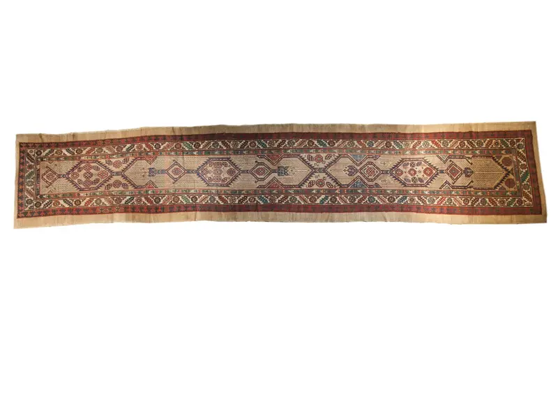 3.5x18.5 Antique Serab Rug Runner