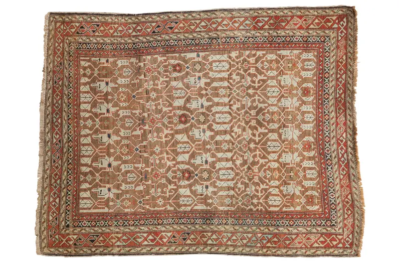 3.5x4.5 Antique Caucasian Rug