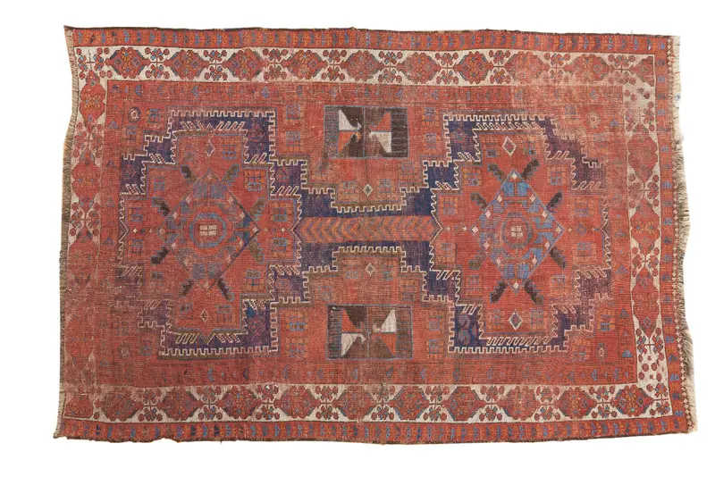 3.5x5.5 Distressed Afshar Rug