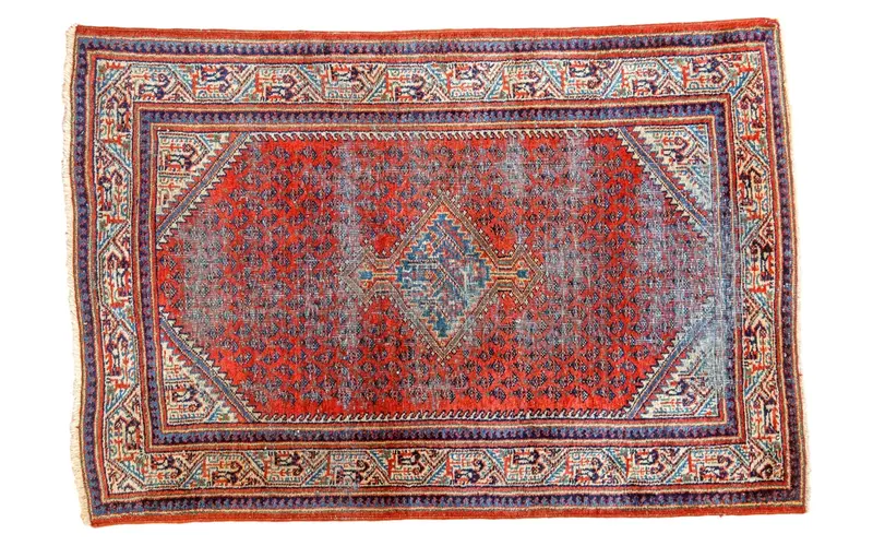 3.5x5 Vintage Mir Serbend Rug