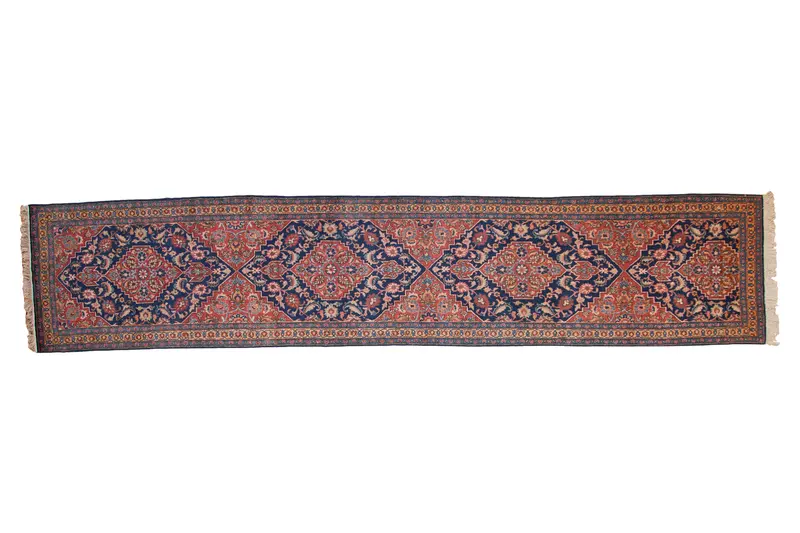 3x16 Vintage Tabriz Rug Runner