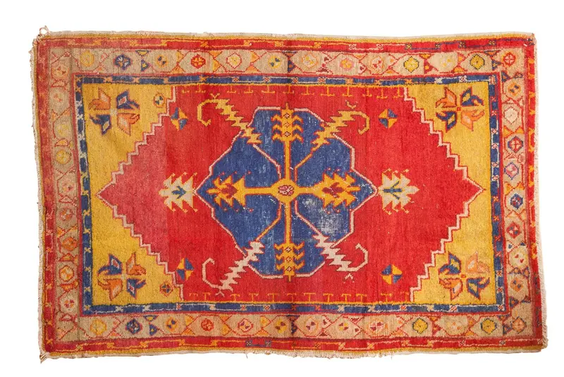 3x4.5 Vintage Oushak Rug
