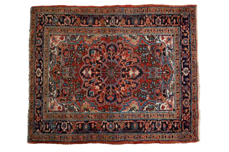 3x4 Vintage Fine Heriz Square Rug