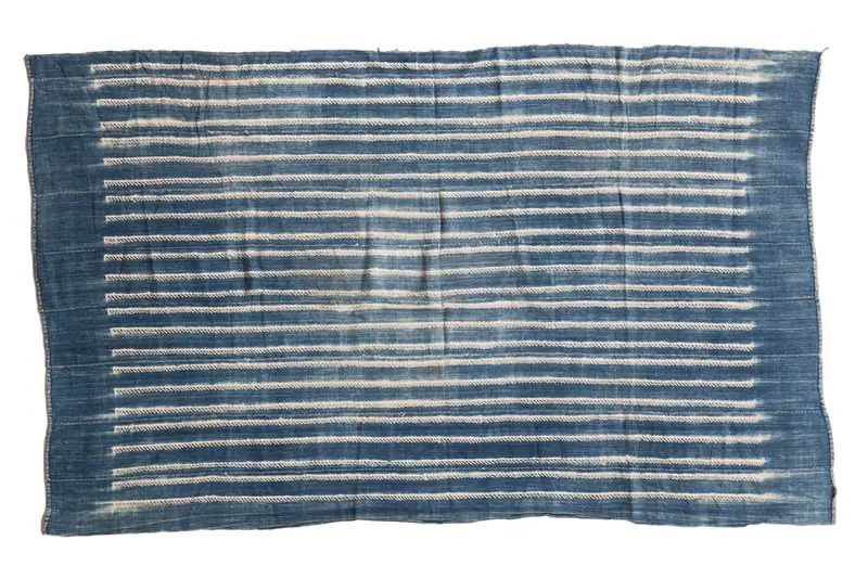 3x5.5 Batik Indigo African Textile Throw