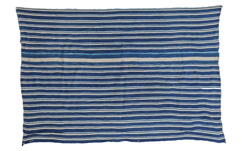 3x5 Indigo Blue Striped Textile