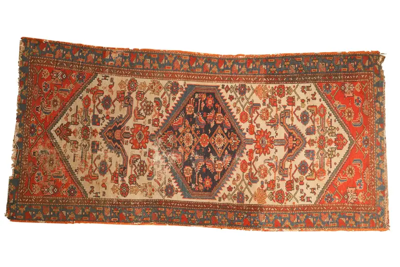 3x7 Antique Fragment Malayer Rug Runner