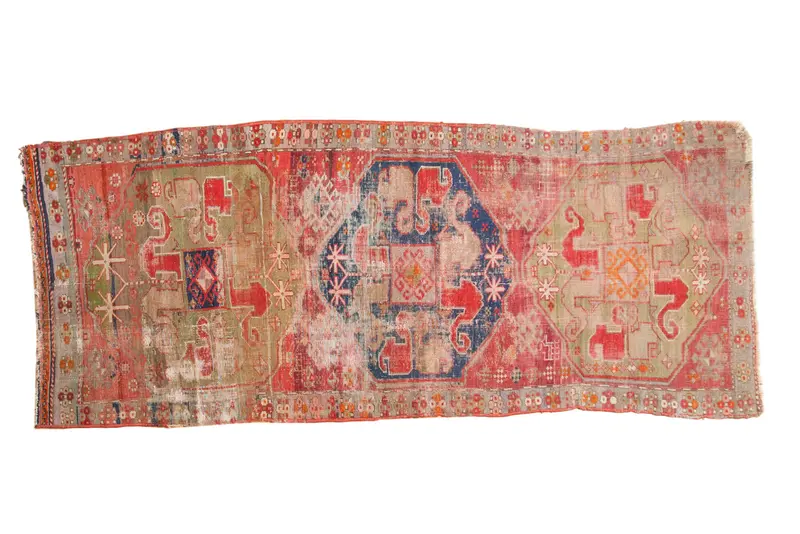 3x8 Antique Caucasian Rug Runner
