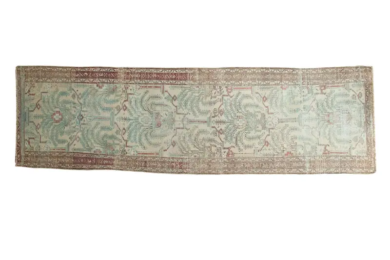 3x9.5 Vintage Distressed Malayer Rug Runner