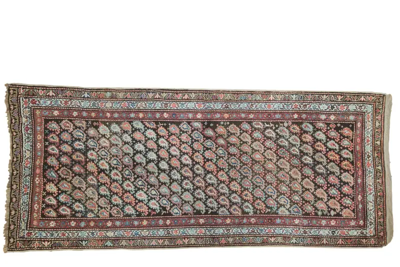4.5x10 Antique Kurdish Rug Runner
