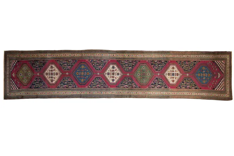 4.5x15.5 Antique Karabagh Rug Runner