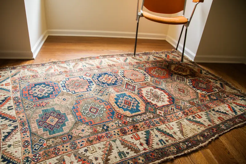 4.5x7 Brown Tribal Rug