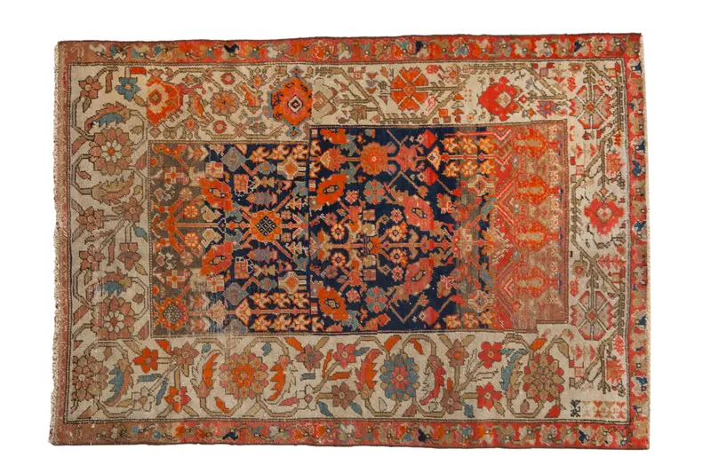 4x5.5 Antique Sampler Malayer Rug