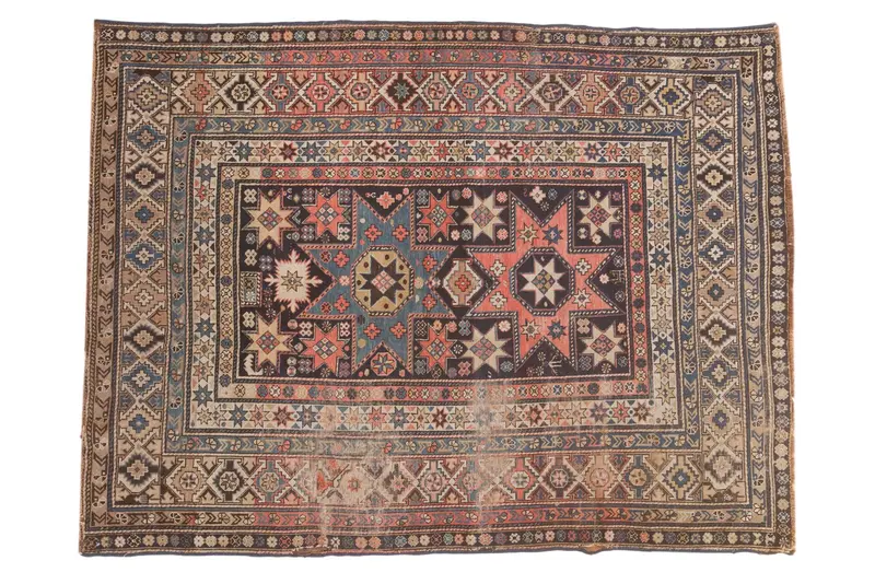 4x5.5 Antique Shirvan Rug