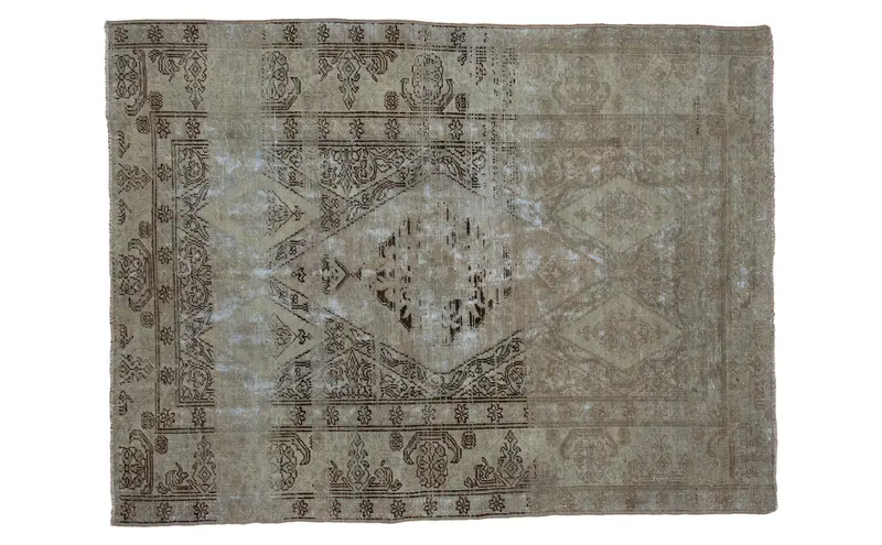 4x5 Distressed Oushak Square Rug