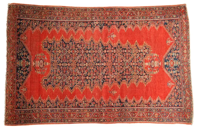4x6 Antique Tomato Red Malayer Rug