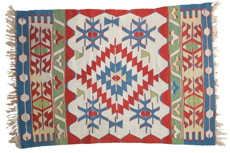 4x6 Vintage Turkish Kilim Rug