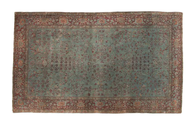 4x7 Antique Distressed Kerman Rug