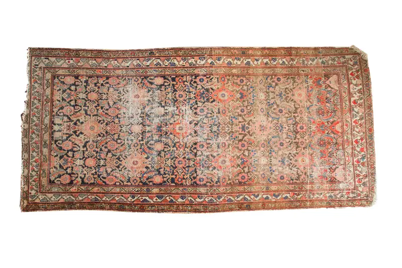 4x9 Antique Hamadan Rug Runner