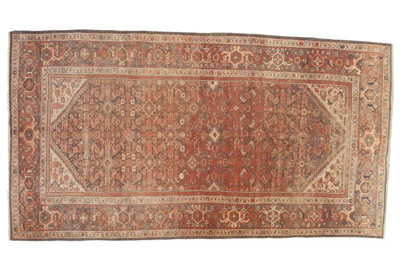 5.5x10 Vintage Hamadan Carpet