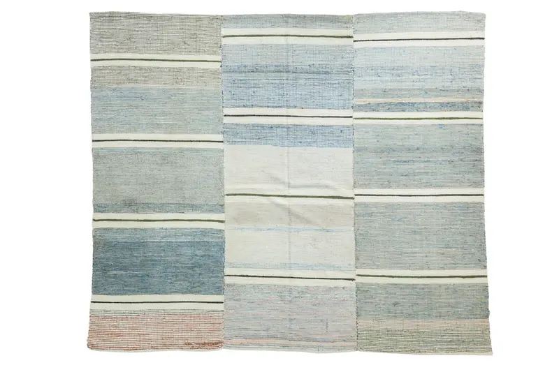 5.5x6.5 Vintage Square Rag Rug