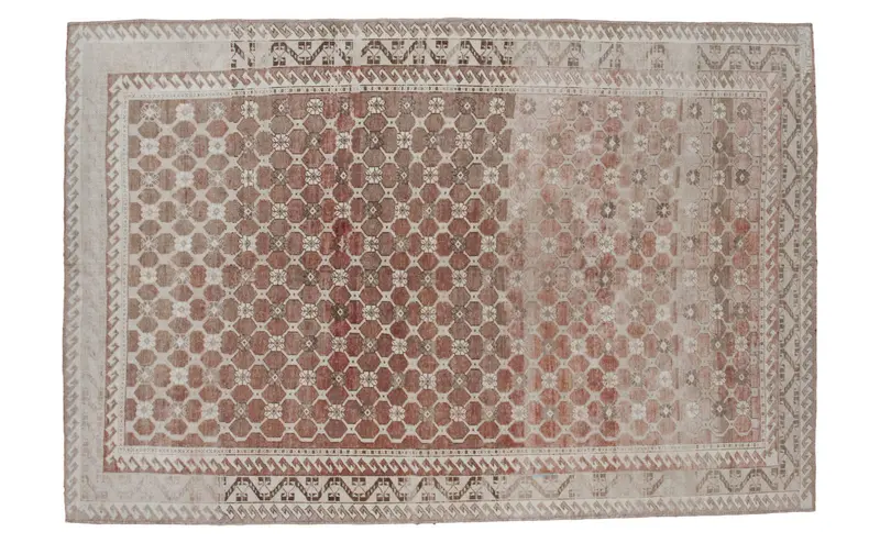 5.5x8 Distressed Oushak Carpet