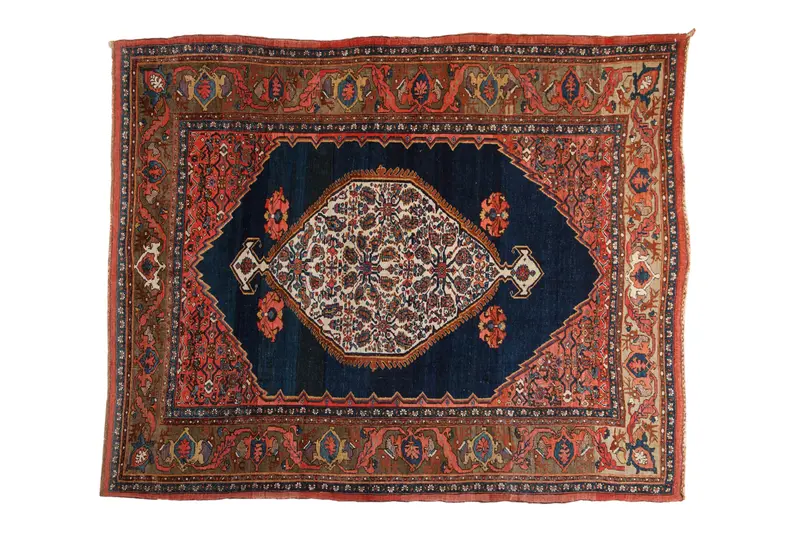 5x6.5 Antique Bijar Rug