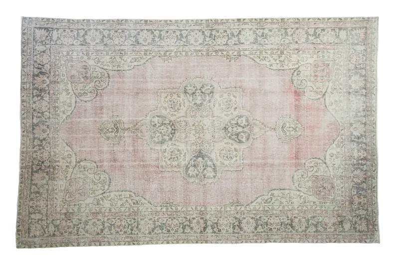 6.5x10.5 Distressed Oushak Carpet