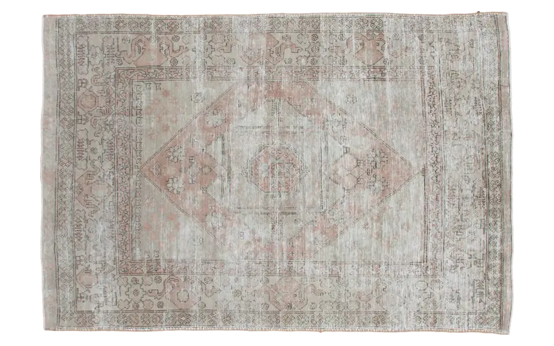 6x9 Distressed Oushak Carpet