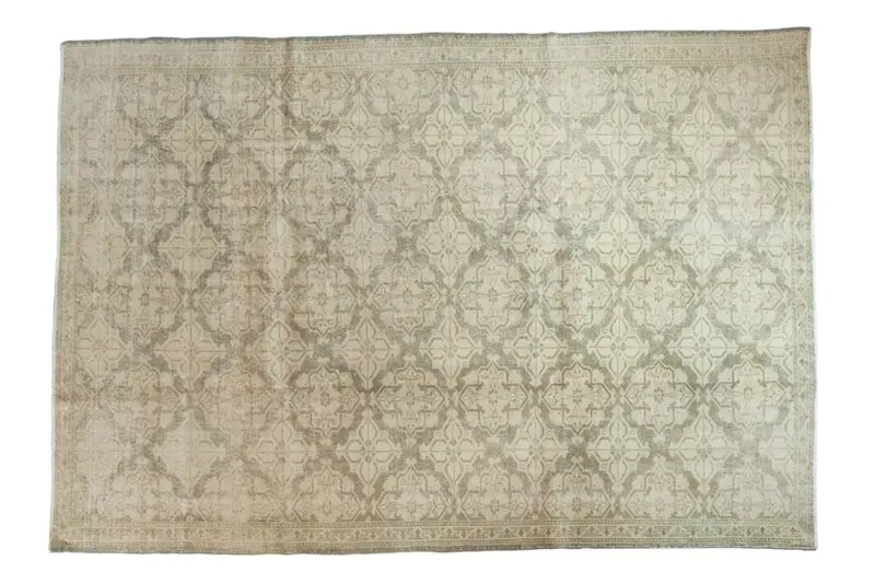 7x10.5 Vintage Distressed Oushak Carpet
