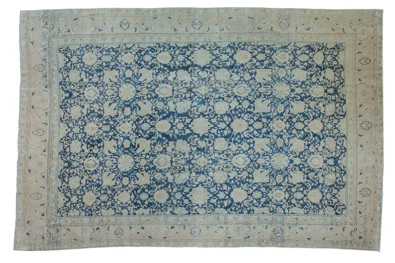 7x11 Vintage Distressed Tabriz Carpet