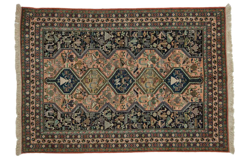 7x9.5 Vintage Ardebil Carpet