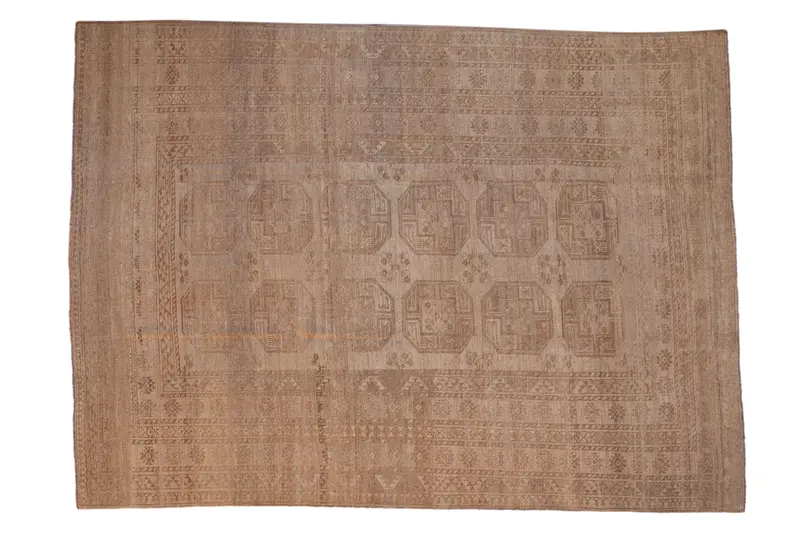 7x9.5 Vintage Distressed Ersari Carpet
