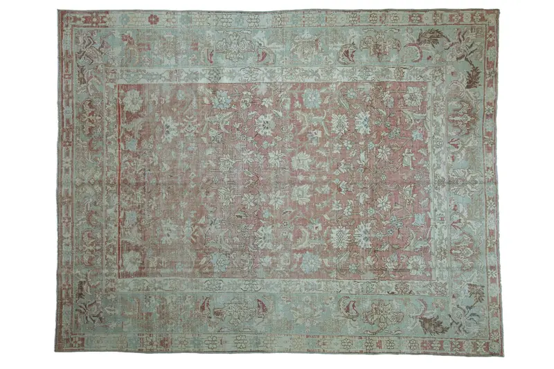 7x9 Vintage Distressed Malayer Carpet