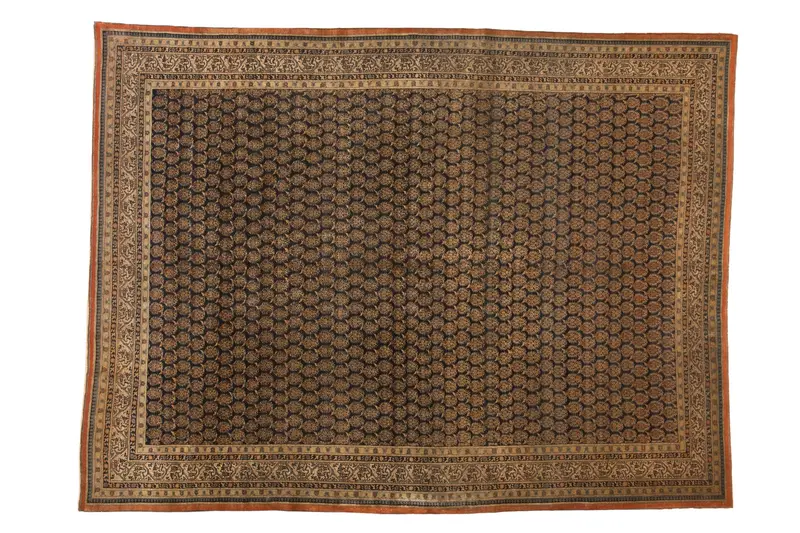 8x10.5 Antique Tea Washed Tabriz Carpet