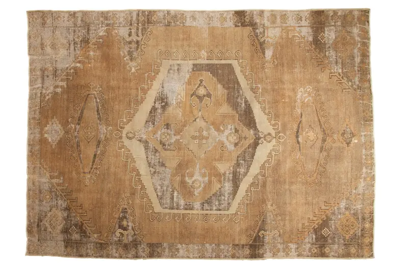 8x11 Vintage Distressed Oushak Carpet