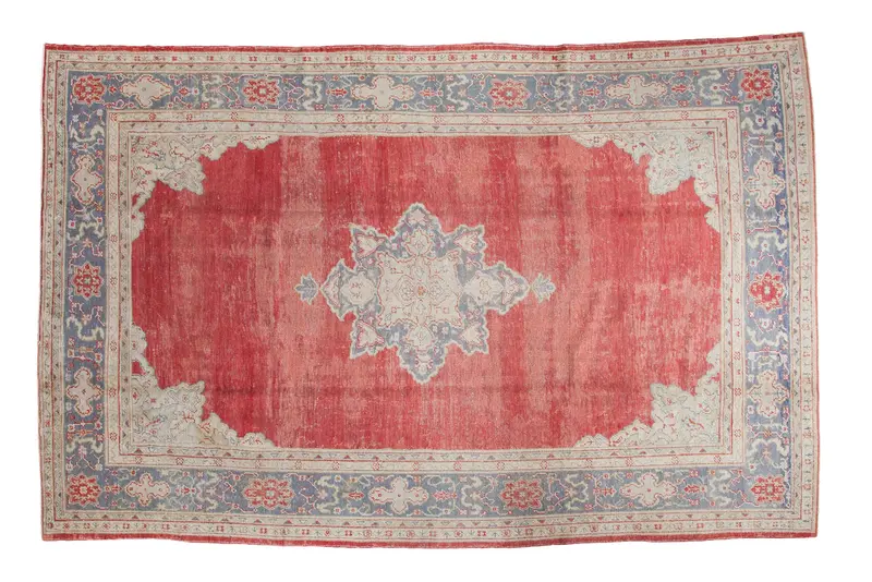 8x12 Distressed Oushak Carpet