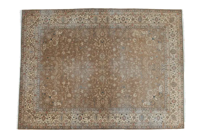 9.5x13 Distressed Romanian Carpet
